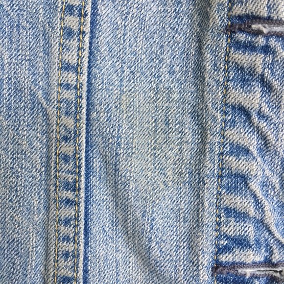 90s vintage J.Crew Jean Jacket Large - Picture 3 of 8